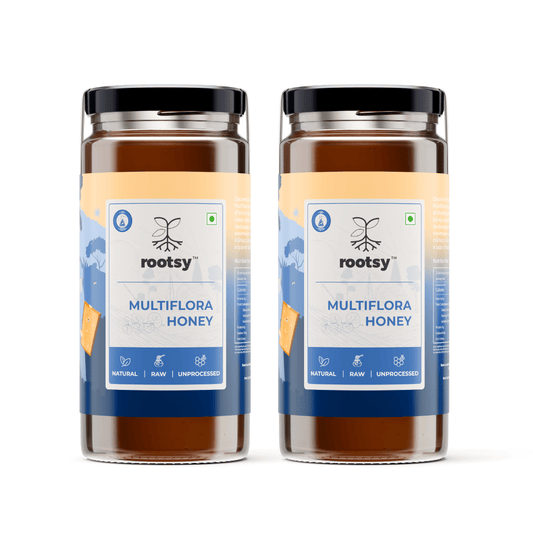 Rootsy Raw Multiflora Honey Duo (2 x 500g)